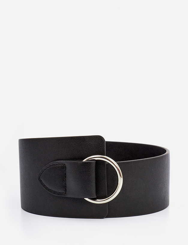 Черный женский ремень MASCOTTE 703-1205-602 | ракурс 1