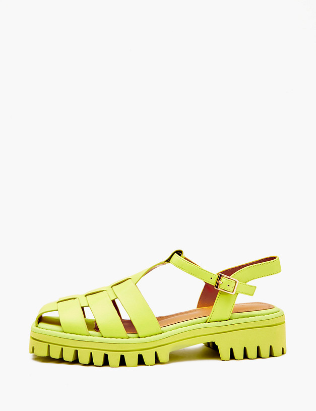 Зеленые женские сандалии MASCOTTE 233-4123911-0104 | ракурс 1