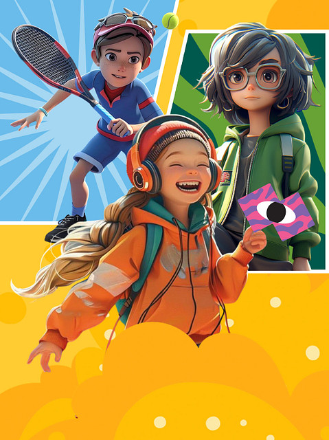 Герои Junior и их маскотиксы