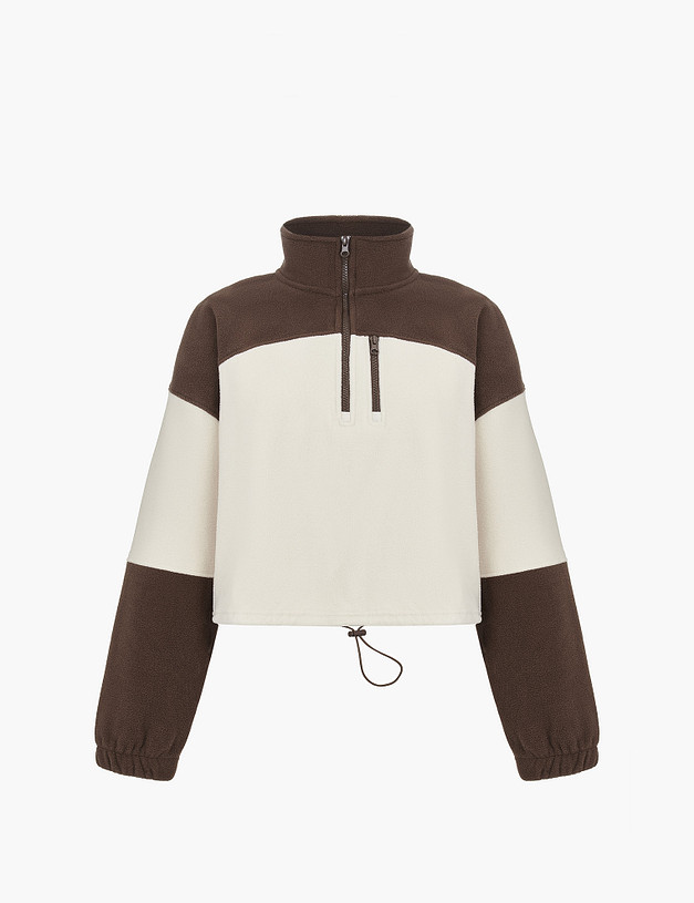 Бежевый женский свитшот MASCOTTE 848-4224-2409 | ракурс 7