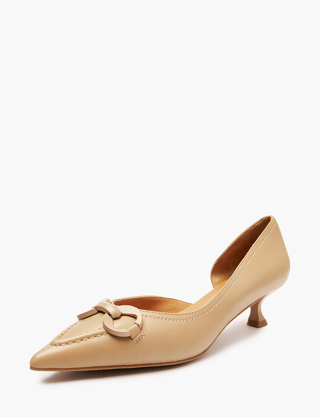 Бежевые женские туфли MASCOTTE 100-513511-0508 | ракурс 4