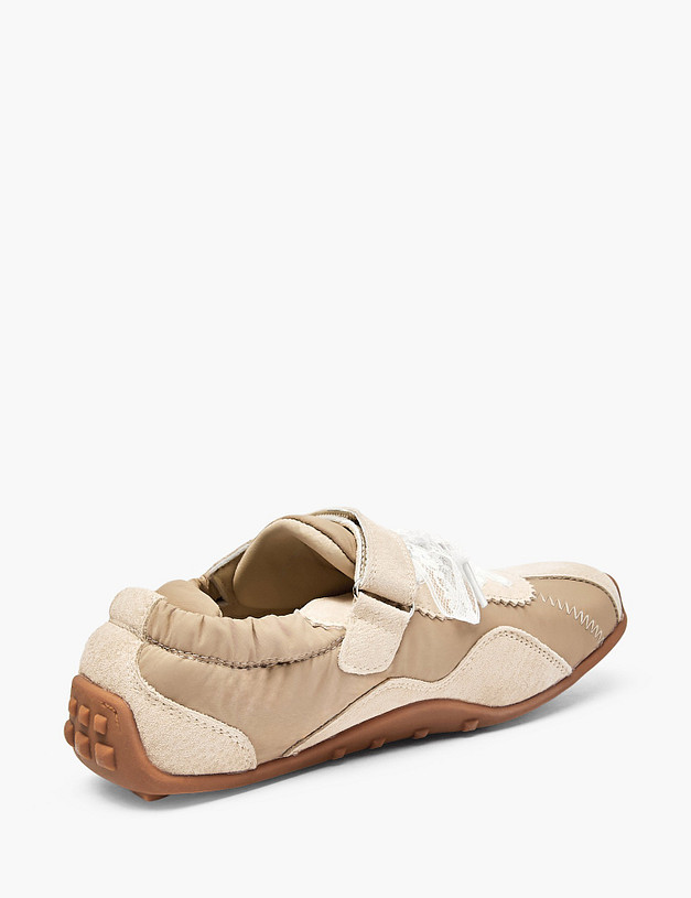 Бежевые кроссовки для девочек MASCOTTE 234-615811-0208 | ракурс 3