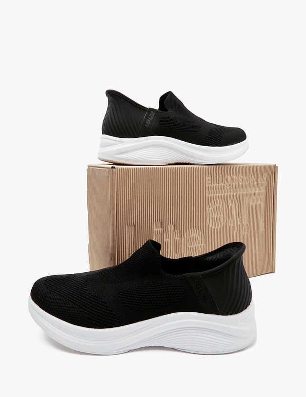 Черные текстильные женские кроссовки MASCOTTE 181-411221-0202 | ракурс 6