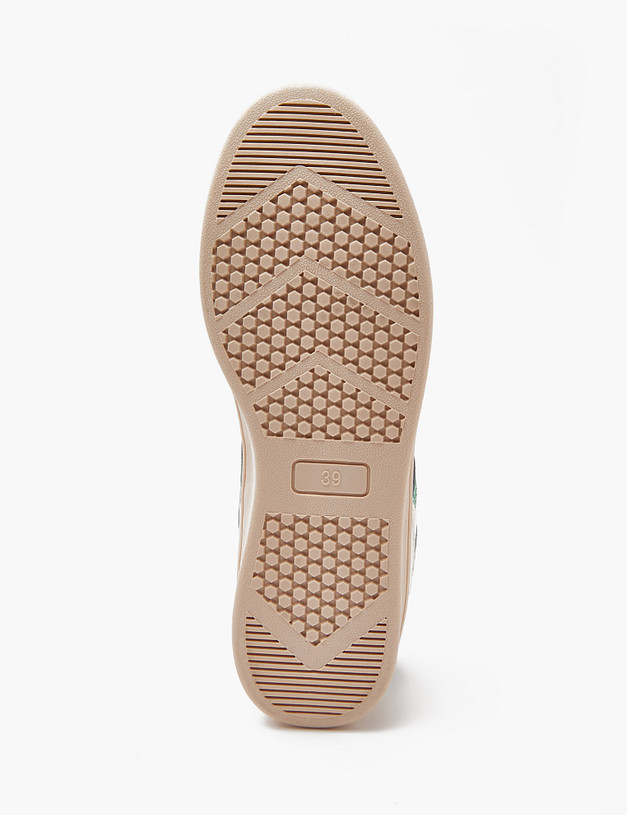 Молочные женские кеды с цветными элементами MASCOTTE 151-410321-0601 | ракурс 7