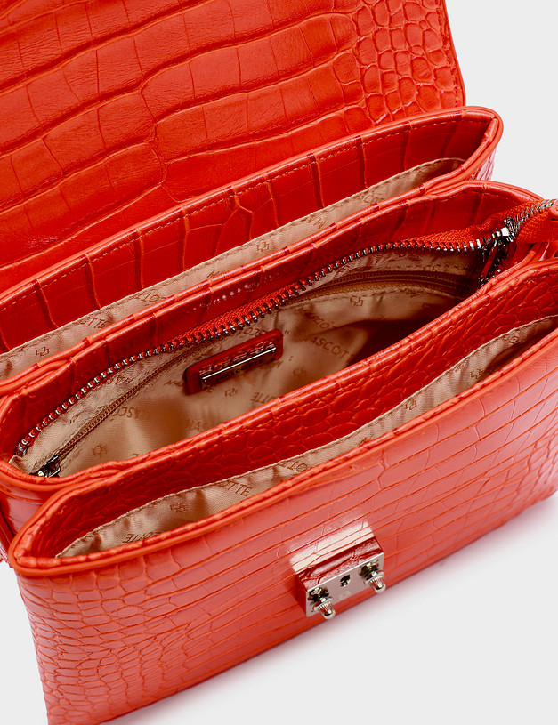 Коралловая женская сумка кросс-боди MASCOTTE 660-1106-613 | ракурс 4