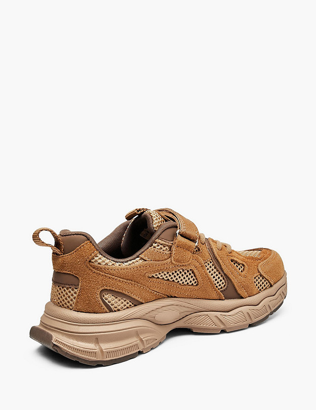 Рыжие детские кроссовки MASCOTTE 234-617021-0213 | ракурс 3