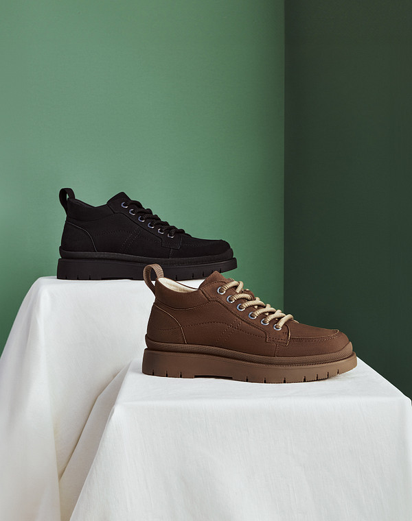 Черные мужские зимние ботинки из нубука 8990₽