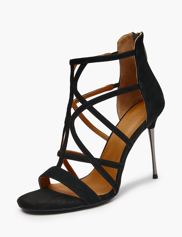 Черные женские босоножки MASCOTTE 100-516911-0602 | ракурс 2