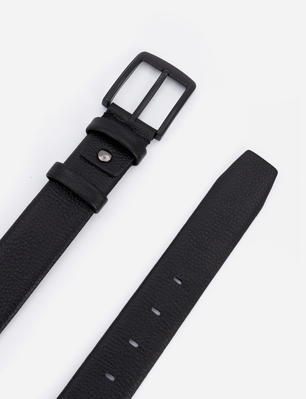 Черный мужской ремень MASCOTTE 727-1243-102 | ракурс 3