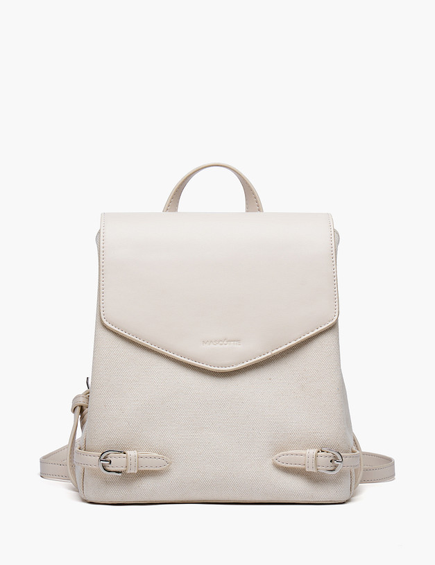 Молочный женский рюкзак MASCOTTE 610-5105-6001 | ракурс 1