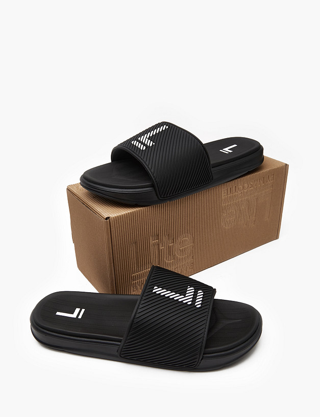 Черные мужские сабо MASCOTTE 194-410521-7702 | ракурс 6