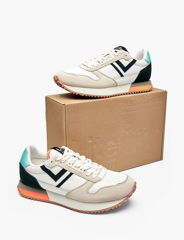 Белые мужские кроссовки MASCOTTE 181-512122-0201 | ракурс 6