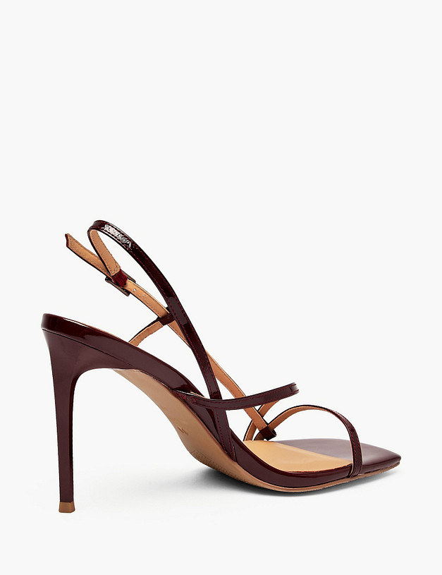 Бордовые женские босоножки MASCOTTE 126-511815-0705 | ракурс 3