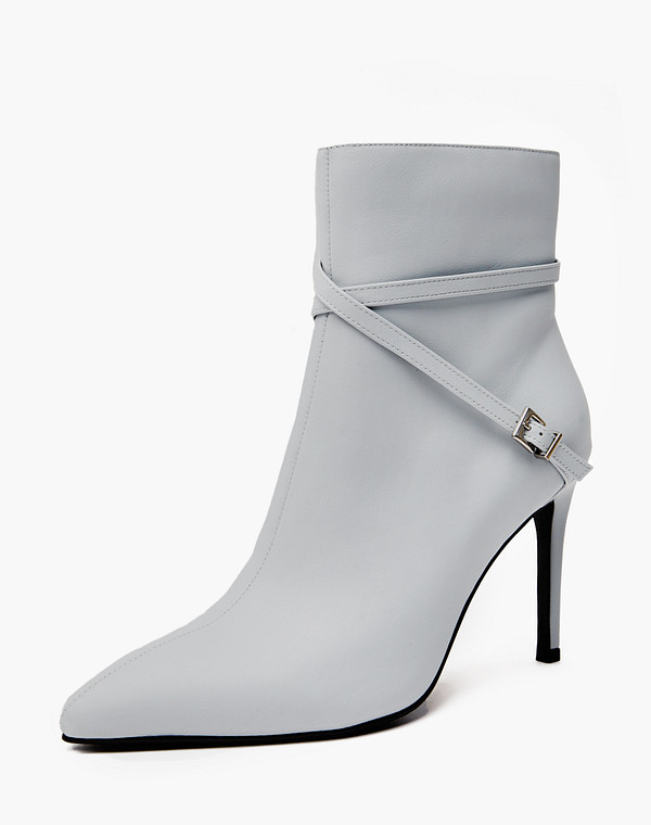 126-425221-7162M Ботинки женские нат.кожа/ворсин-нат.кожа серый, Mascotte