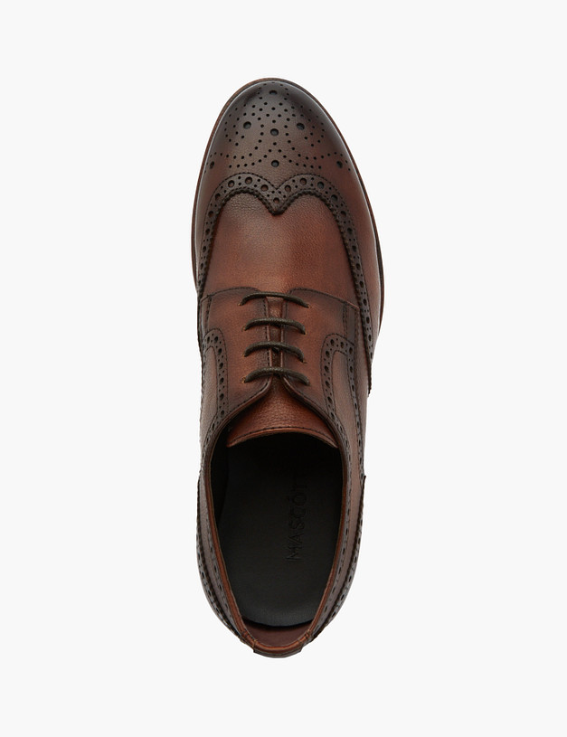 Коричневые мужские броги MASCOTTE 128-313911-0109 | ракурс 5