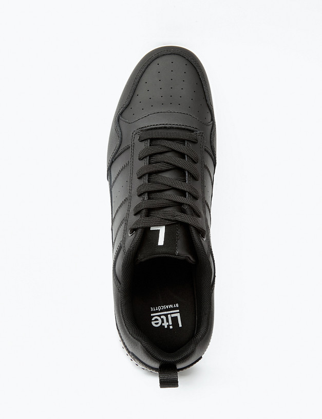 Черные мужские кеды MASCOTTE 189-412321-0602 | ракурс 4 Черные мужские кеды MASCOTTE 189-412321-0602 | ракурс 4