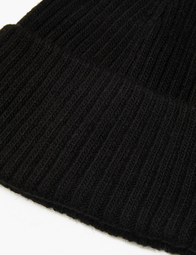 Черная женская шапка MASCOTTE 781-3231-7502 | ракурс 3