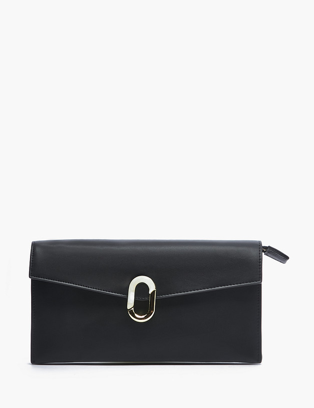 Черный женский клатч MASCOTTE 671-2213-102 | ракурс 2 Черный женский клатч MASCOTTE 671-2213-102 | ракурс 2