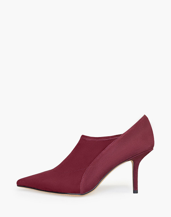 15-610111-0605 Ботинки женские велюр-текстиль/нат.кожа бордо, Mascotte