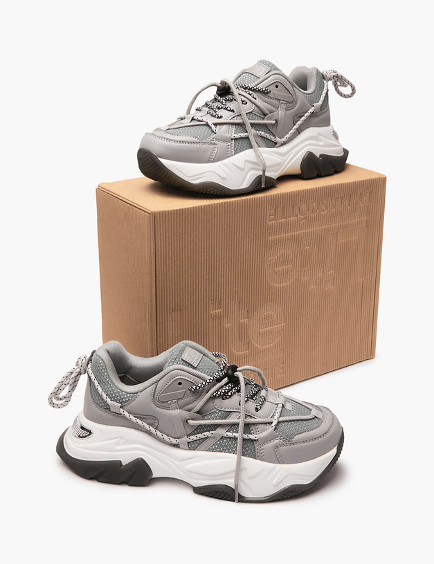 Серые женские кроссовки MASCOTTE 64-111021-0201 | ракурс 6