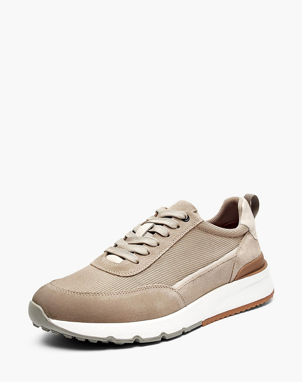 22-6150611-3215M Полуботинки для активного отдыха мужские велюр-текстиль/текстиль-нат.кожа беж, Mascotte