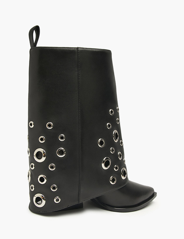 Черные женские казаки MASCOTTE 15-522921-0102 | ракурс 3