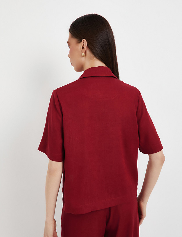 Бордовый женский жакет MASCOTTE 790-5105-2705 | ракурс 4