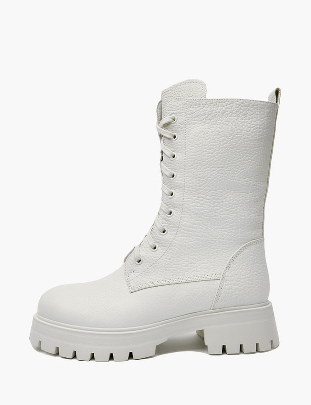 Молочные зимние женские ботинки MASCOTTE 94-421631-0101 | ракурс 2