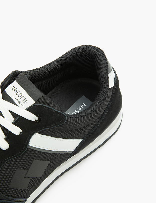 Черные мужские кроссовки с контрастными вставками MASCOTTE 189-3114523-0202 | ракурс 6