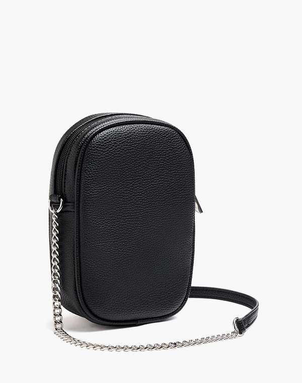 646-6124-602 Сумка женская и.кожа/текстиль черн, S, Mascotte