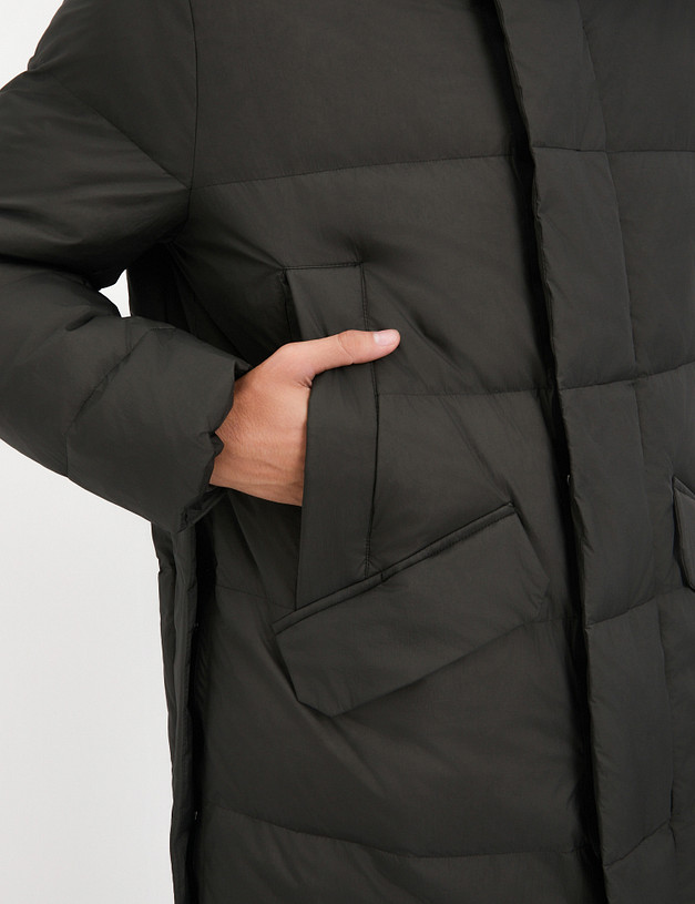 Мужской пуховик цвета хаки MASCOTTE 837-4206-2404 | ракурс 8 Мужской пуховик цвета хаки MASCOTTE 837-4206-2404 | ракурс 8