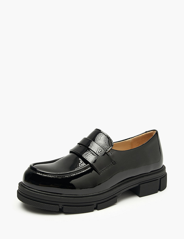 Черные полуботинки для девочек MASCOTTE 98-523411-0602 | ракурс 3