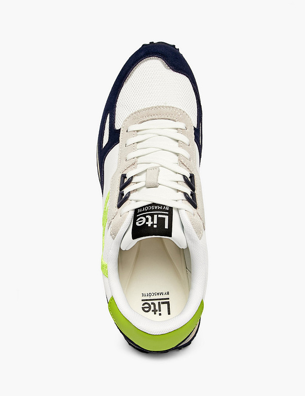 Синие мужские кроссовки MASCOTTE 181-512123-0203 | ракурс 4