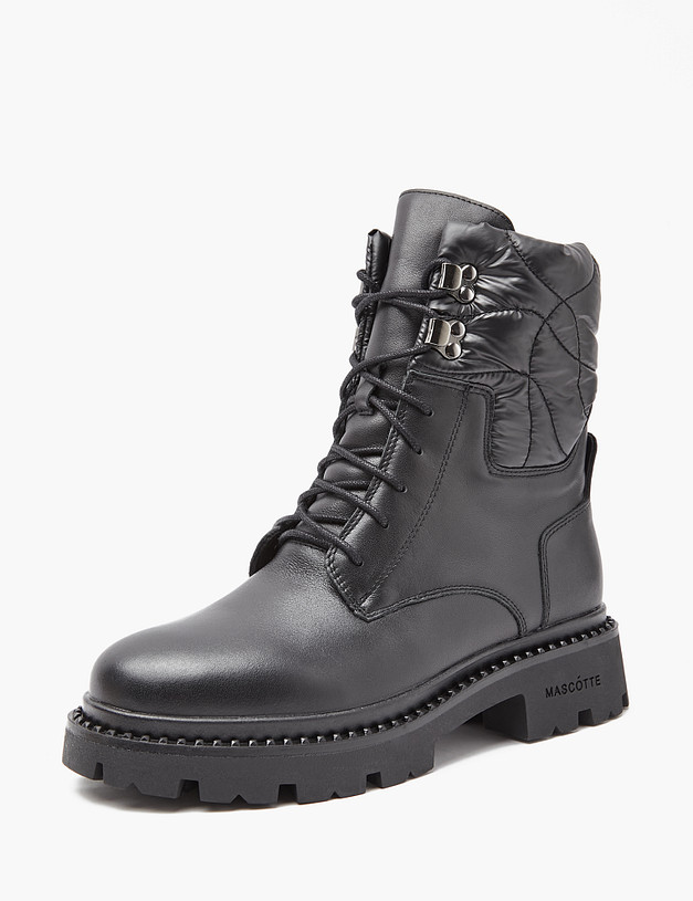 Черные женские зимние ботинки MASCOTTE 233-3201734-3100M | ракурс 2