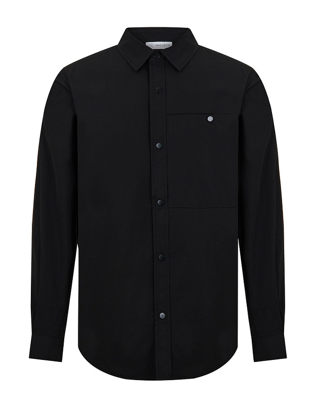 Черная мужская куртка-рубашка MASCOTTE 971-6103-2402 | ракурс 1