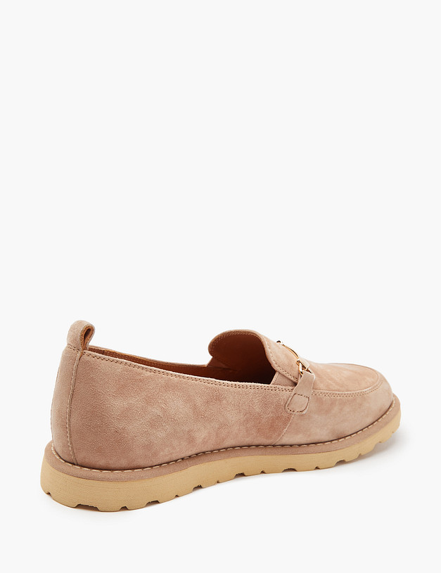 Бежевые велюровые женские лоферы MASCOTTE 22-4120812-3612M | ракурс 5