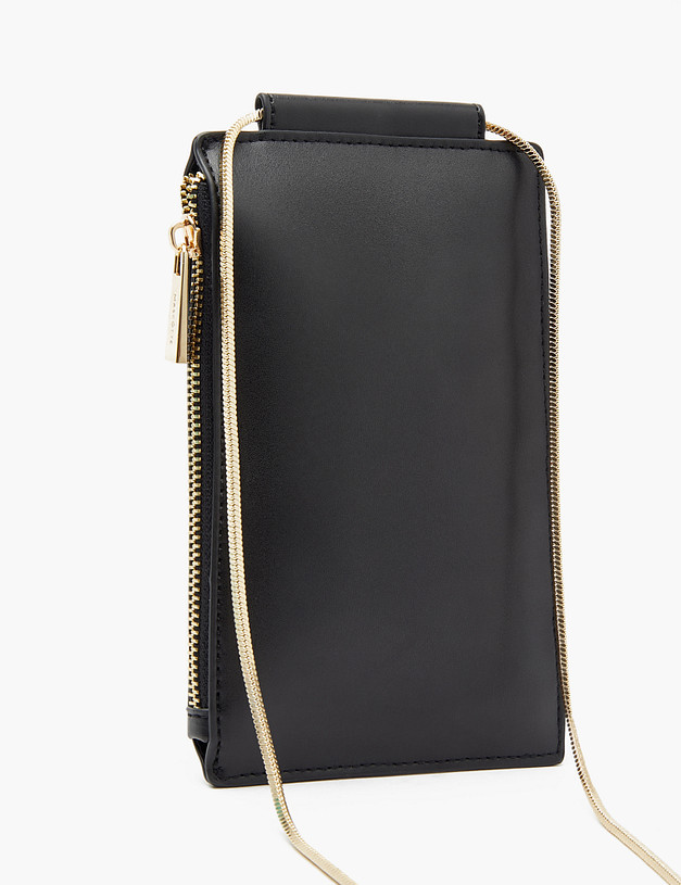 Черная женская сумка для мобильного MASCOTTE 602-2204-602 | ракурс 3