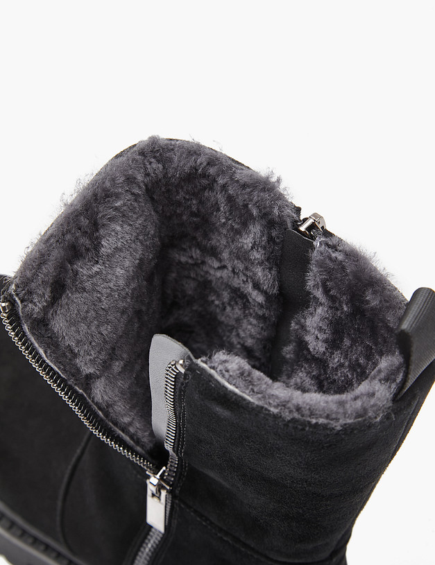 Черные женские зимние ботинки MASCOTTE 233-3201736-3605M | ракурс 6
