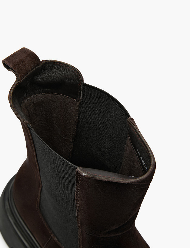 Коричневые велюровые женские челси MASCOTTE 58-323421-3643M | ракурс 7