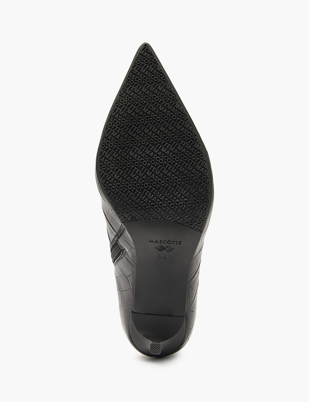 Черные женские ботильоны на шпильке MASCOTTE 175-5281024-0102 | ракурс 7