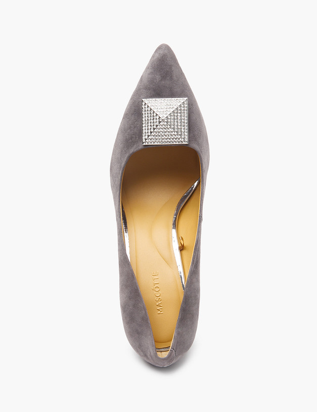 Серые женские туфли MASCOTTE 94-422512-0610 | ракурс 6 Серые женские туфли MASCOTTE 94-422512-0610 | ракурс 6