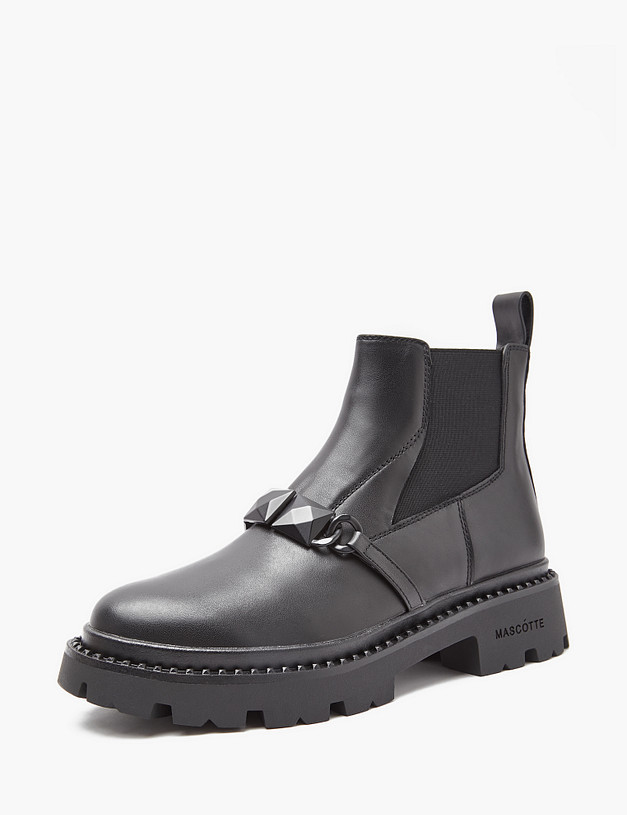 Черные женские челси MASCOTTE 233-3201721-3100M | ракурс 2
