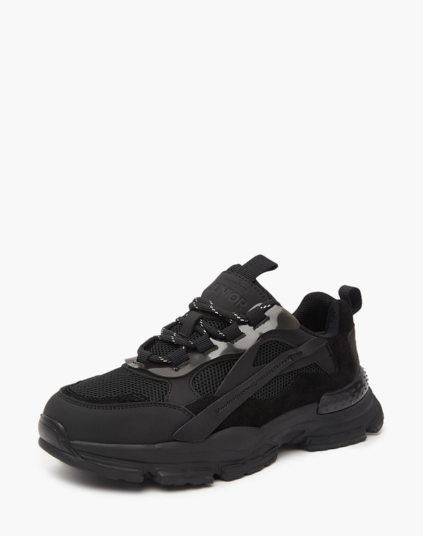 234-320421-0602 Полуботинки для активного отдыха мальч./девич. кож.спилок-велюр/текстиль черн, Mascotte JUNIOR