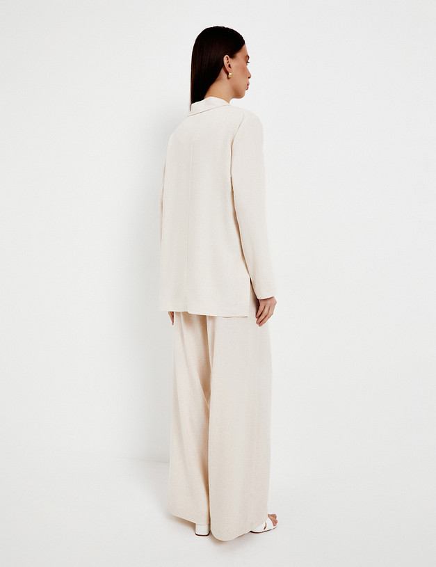 Бежевый женский жакет MASCOTTE 790-5107-2708 | ракурс 4