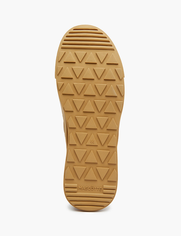 Бежевые мужские кеды из нубука MASCOTTE 58-3150922-3327M | ракурс 5 Бежевые мужские кеды из нубука MASCOTTE 58-3150922-3327M | ракурс 5