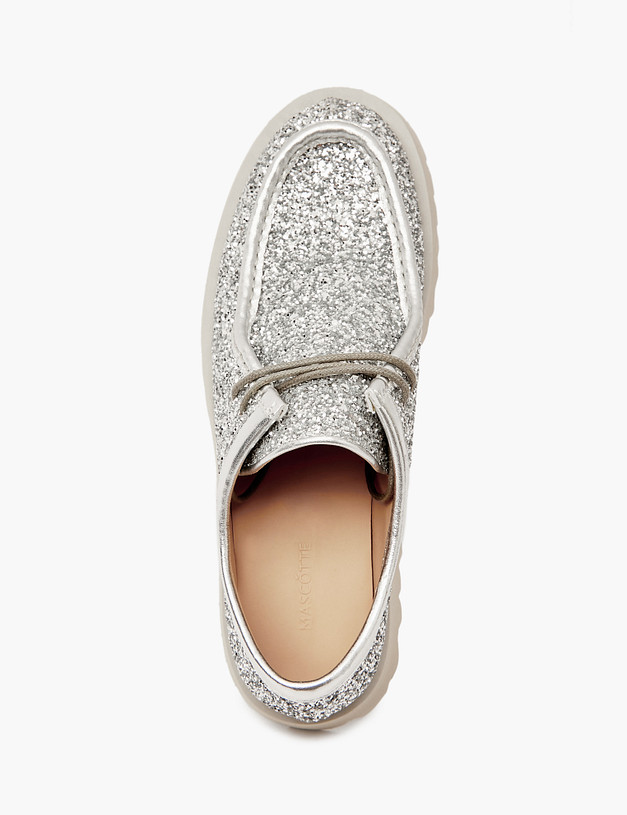 Серебристые женские полуботинки  MASCOTTE 15-410611-0216 | ракурс 5