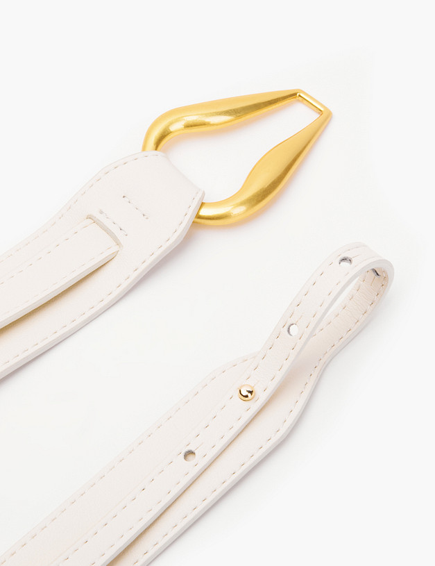 Белый женский ремень MASCOTTE 703-2110-601 | ракурс 3