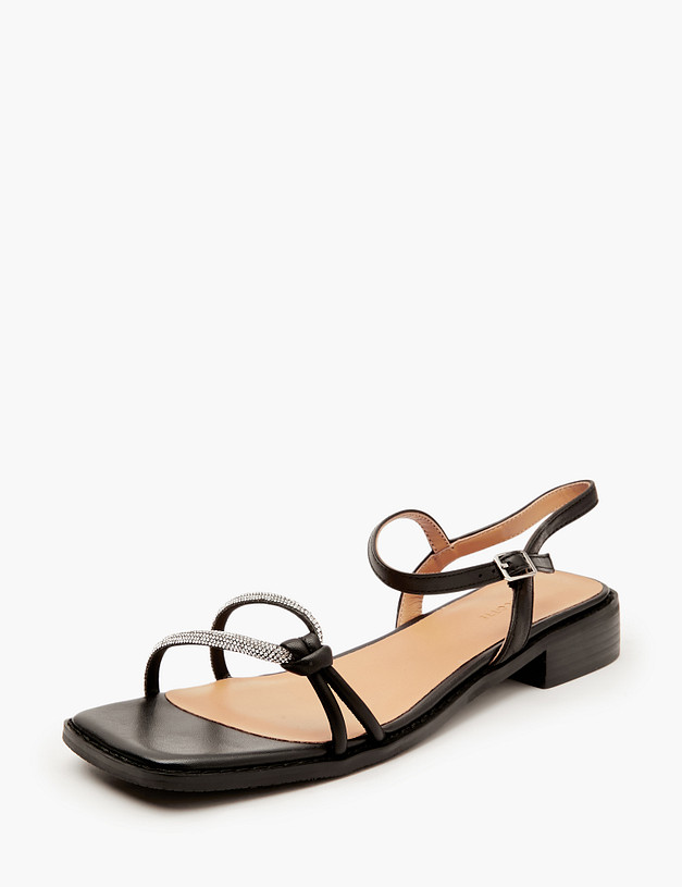 Черные женские сандалии MASCOTTE 126-411011-0602 | ракурс 3 Черные женские сандалии MASCOTTE 126-411011-0602 | ракурс 3