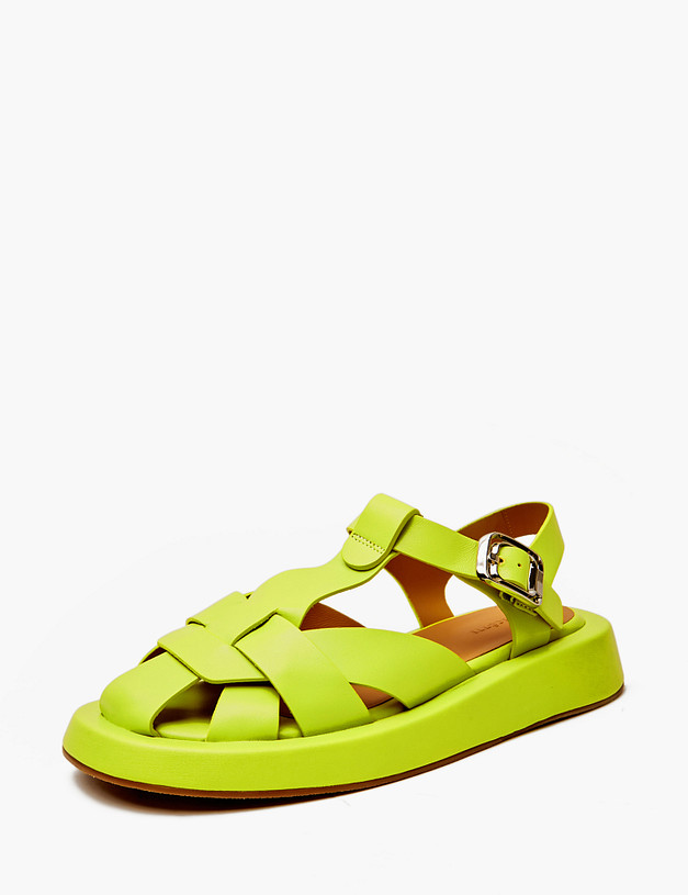 Зеленые женские сандалии MASCOTTE 172-4121914-6547M | ракурс 2