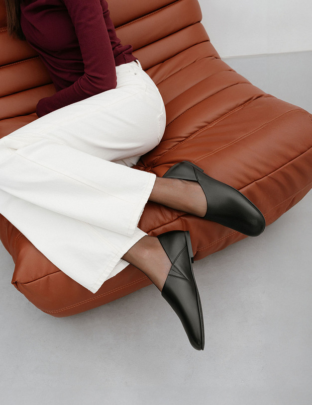 Черные женские слиперы MASCOTTE 172-4242512-3501M | ракурс 1